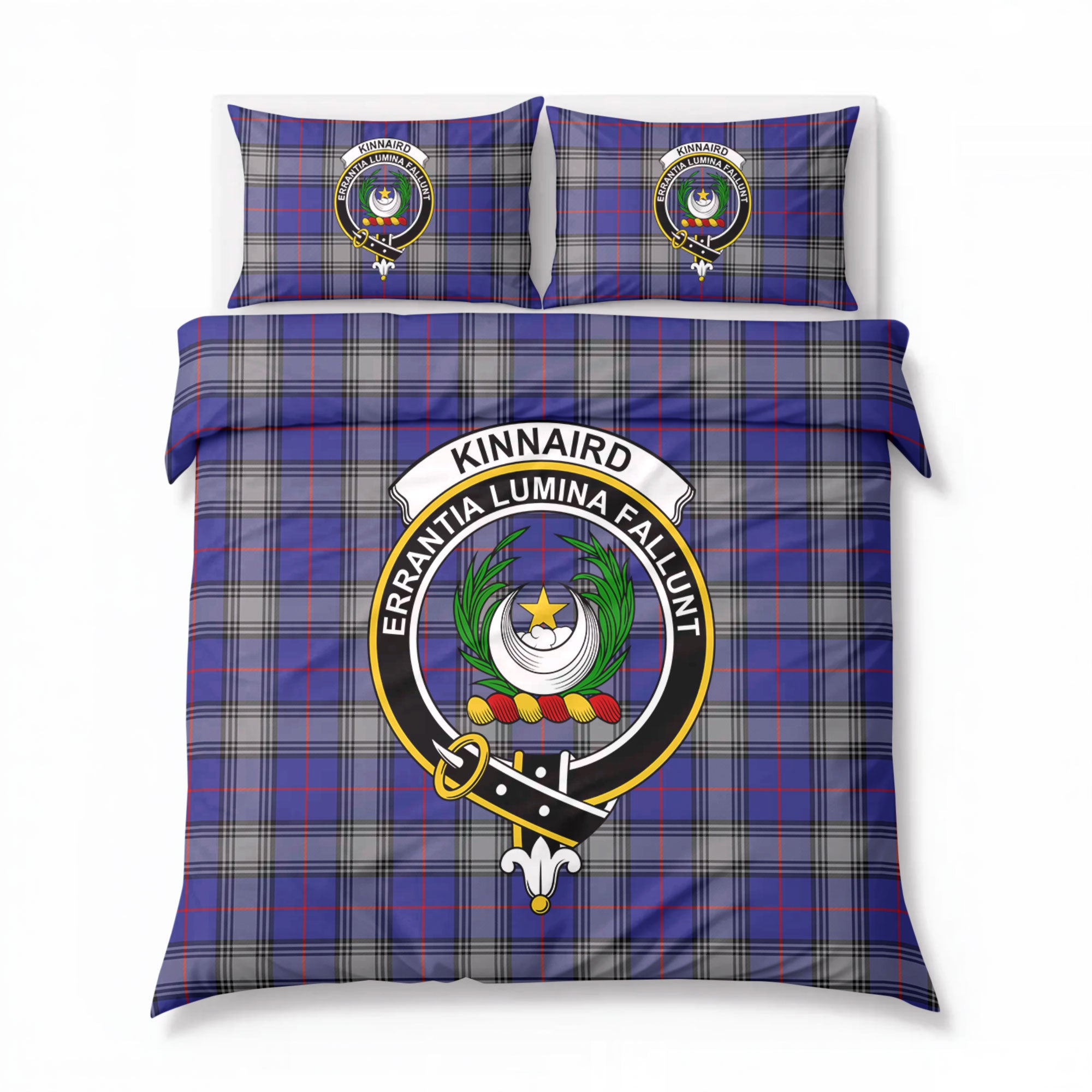 Kinnaird Tartan Crest Bedding Set