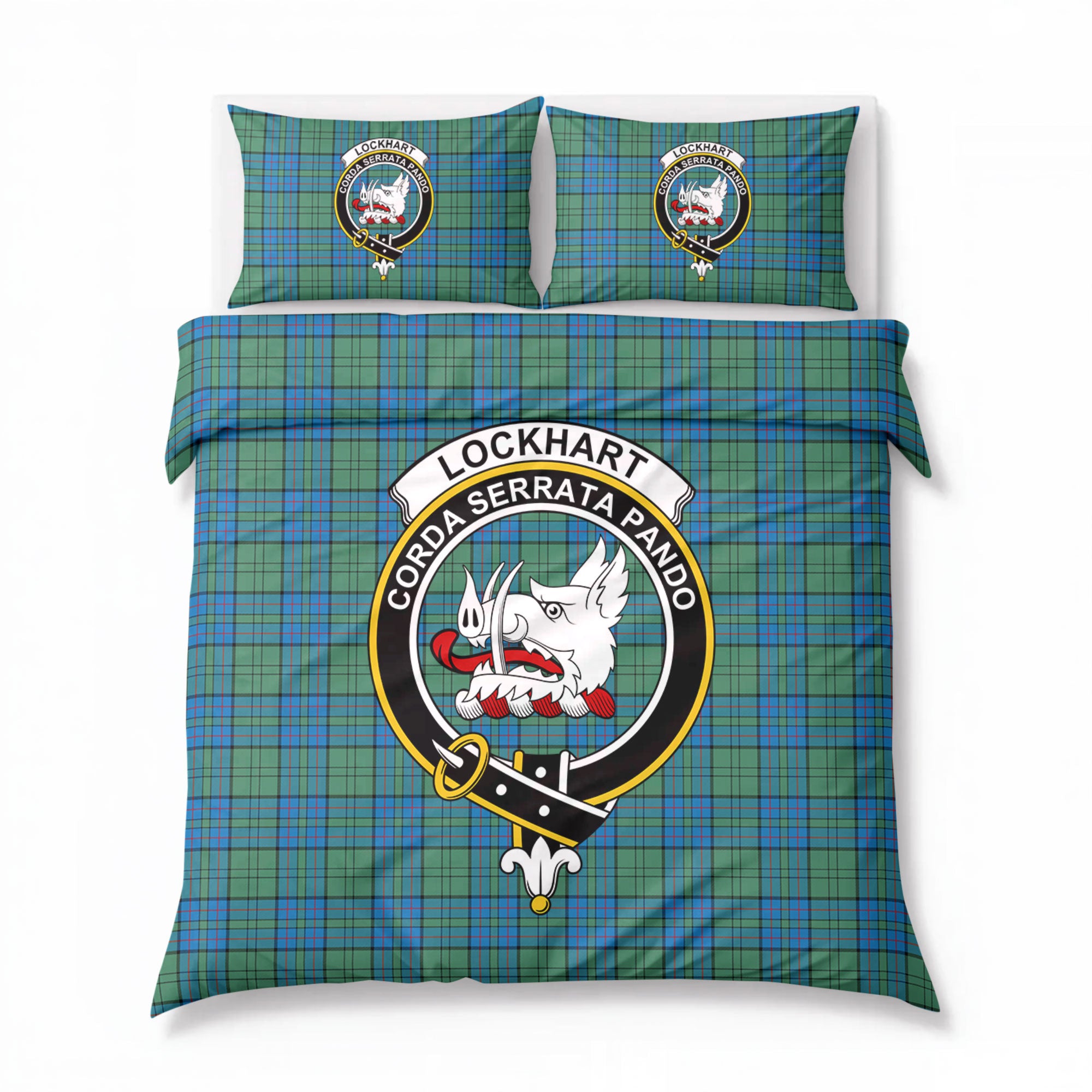 Lockhart Tartan Crest Bedding Set