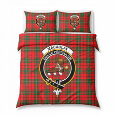MacAulay Modern Tartan Crest Bedding Set