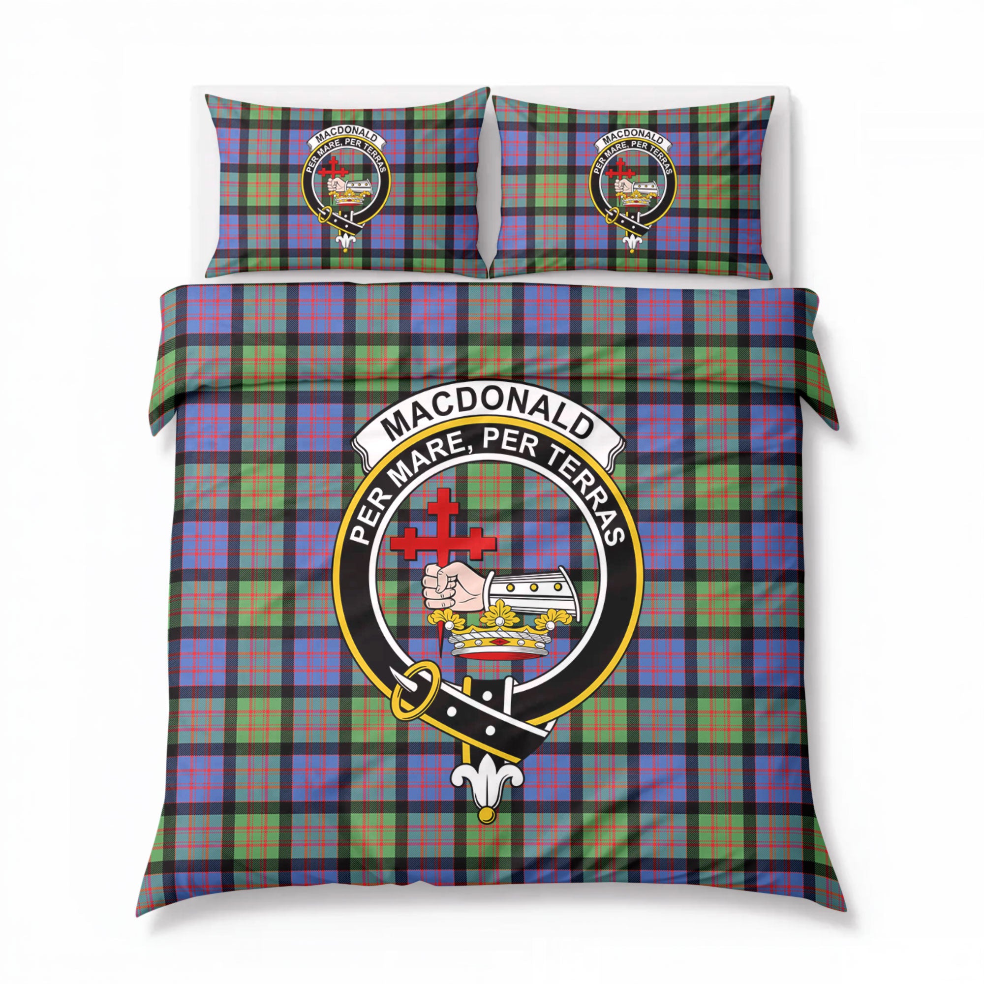 MacDonald Ancient Tartan Crest Bedding Set
