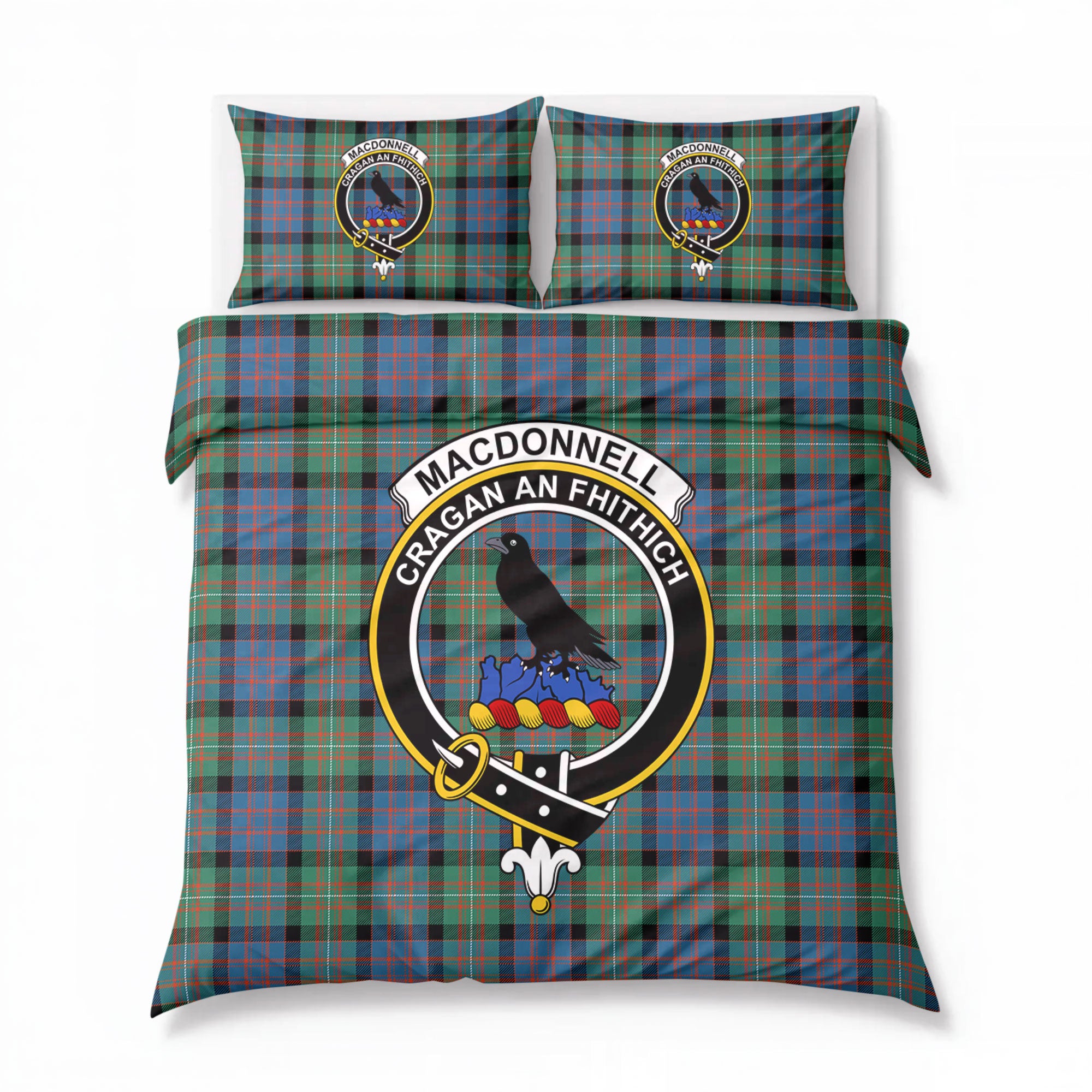 MacDonnell of Glengarry Ancient Tartan Crest Bedding Set