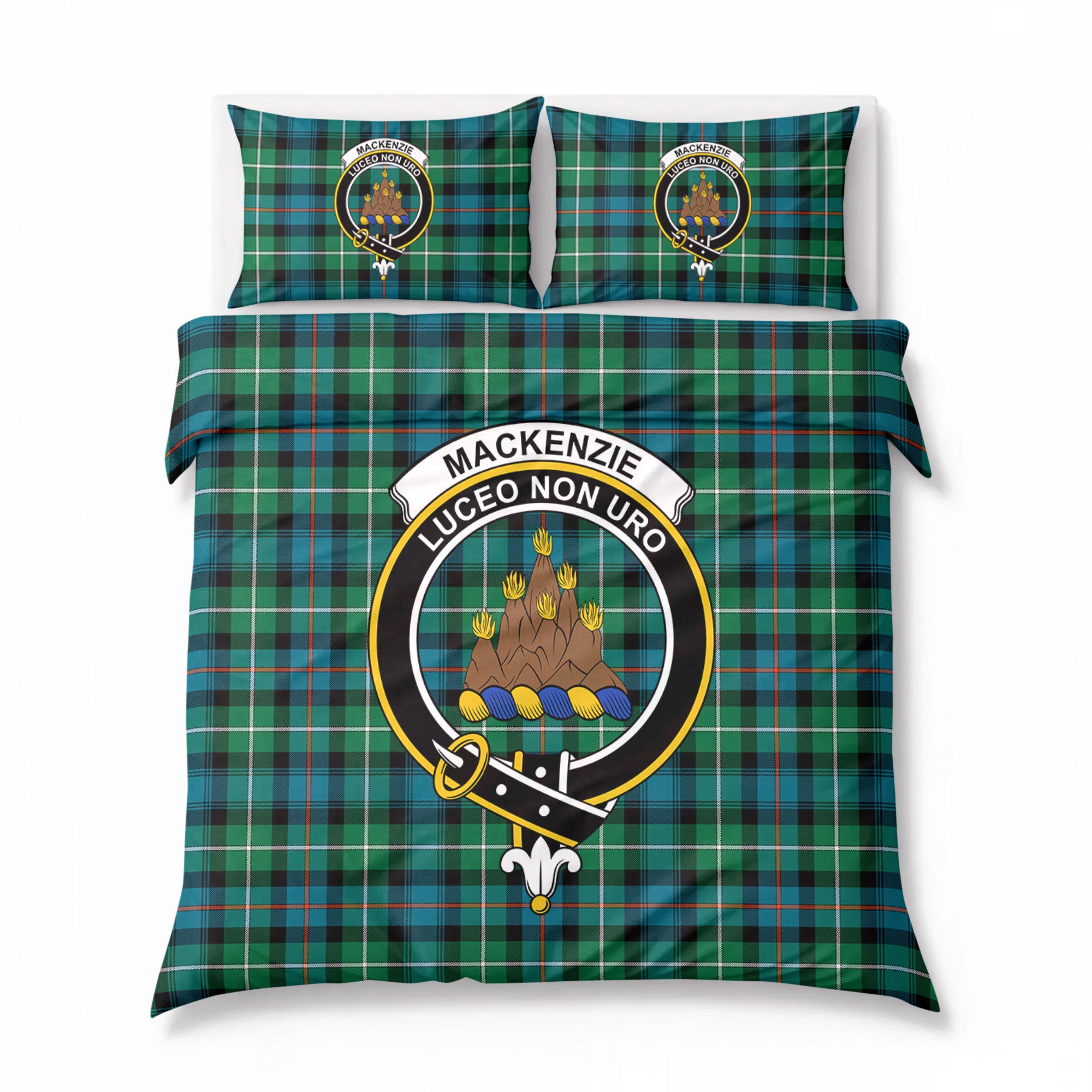MacKenzie Ancient Tartan Crest Bedding Set