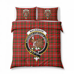 MacKinnon Modern Tartan Crest Bedding Set