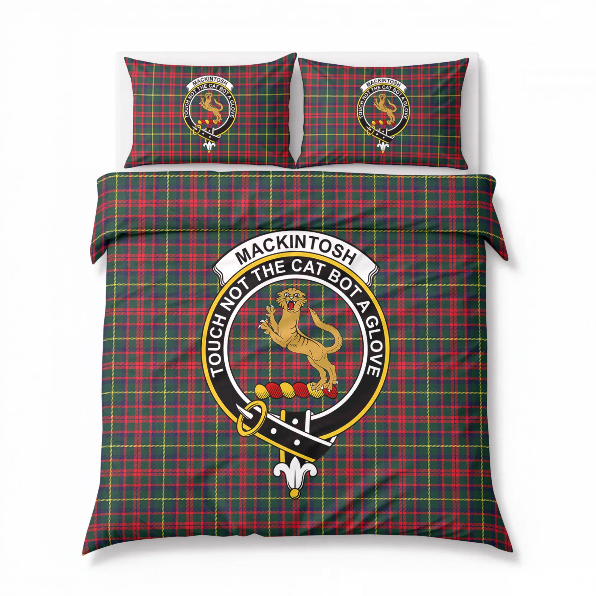 MacKintosh Hunting Modern Tartan Crest Bedding Set
