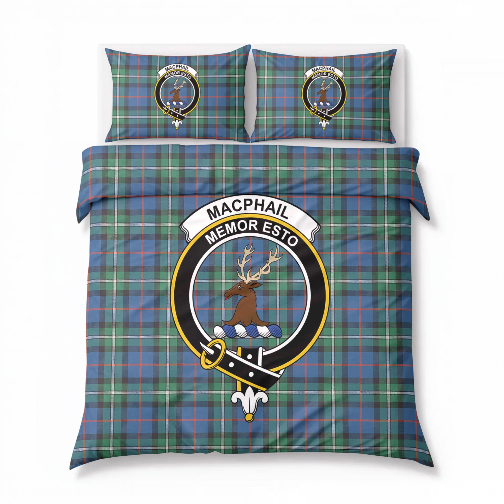 MacPhail Hunting Ancient Tartan Crest Bedding Set