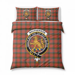MacPherson Weathered Tartan Crest Bedding Set
