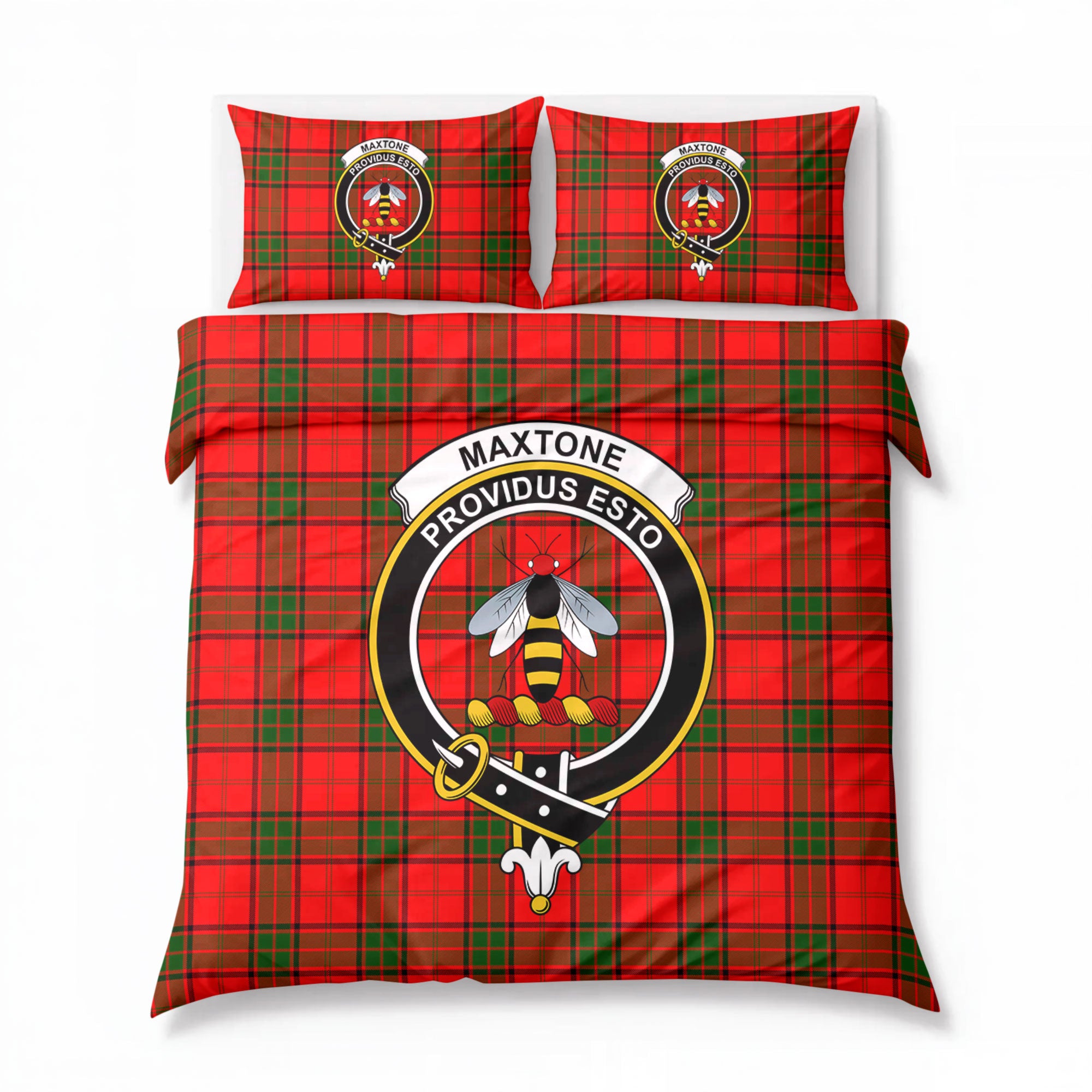 Maxtone Tartan Crest Bedding Set