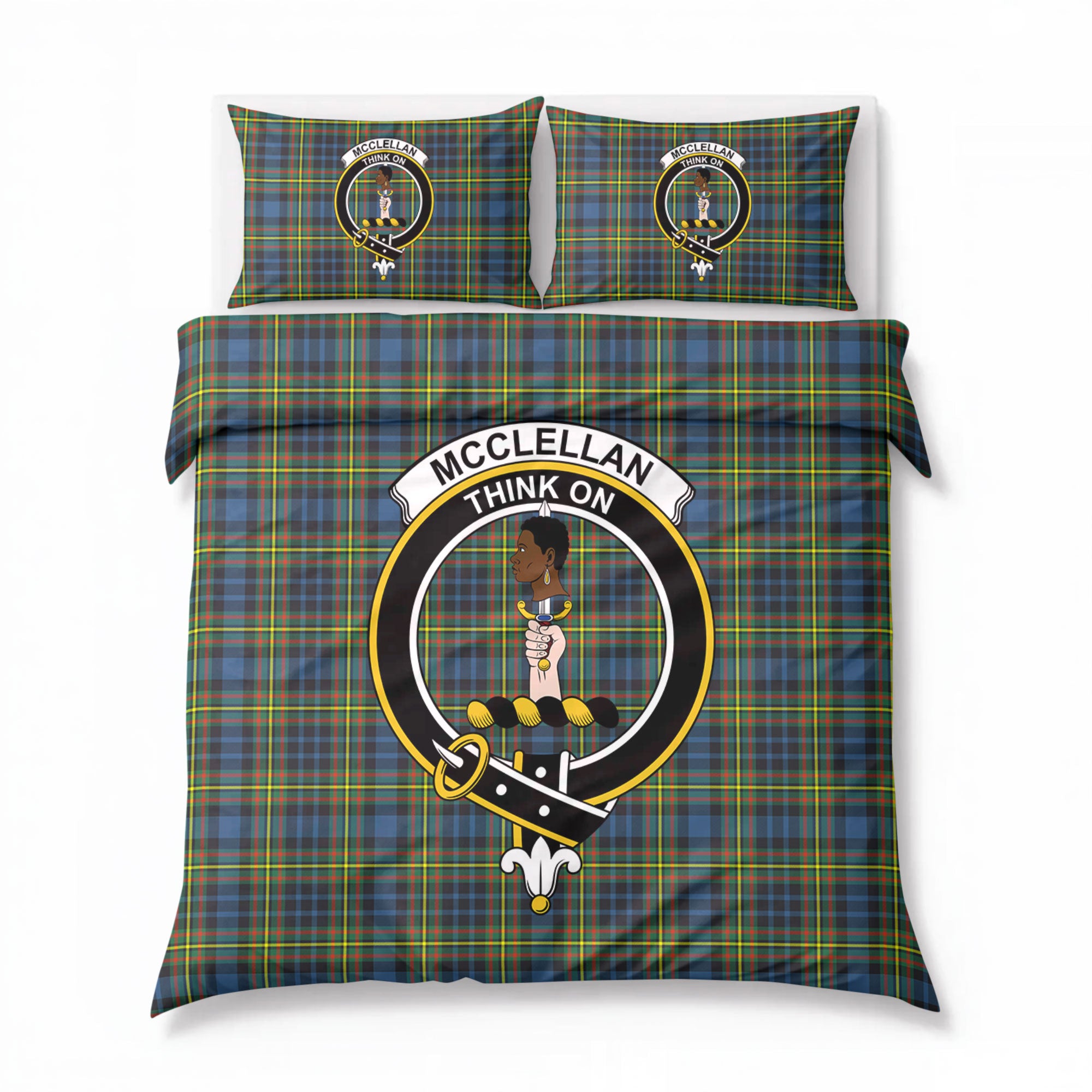 McClellan Ancient Tartan Crest Bedding Set