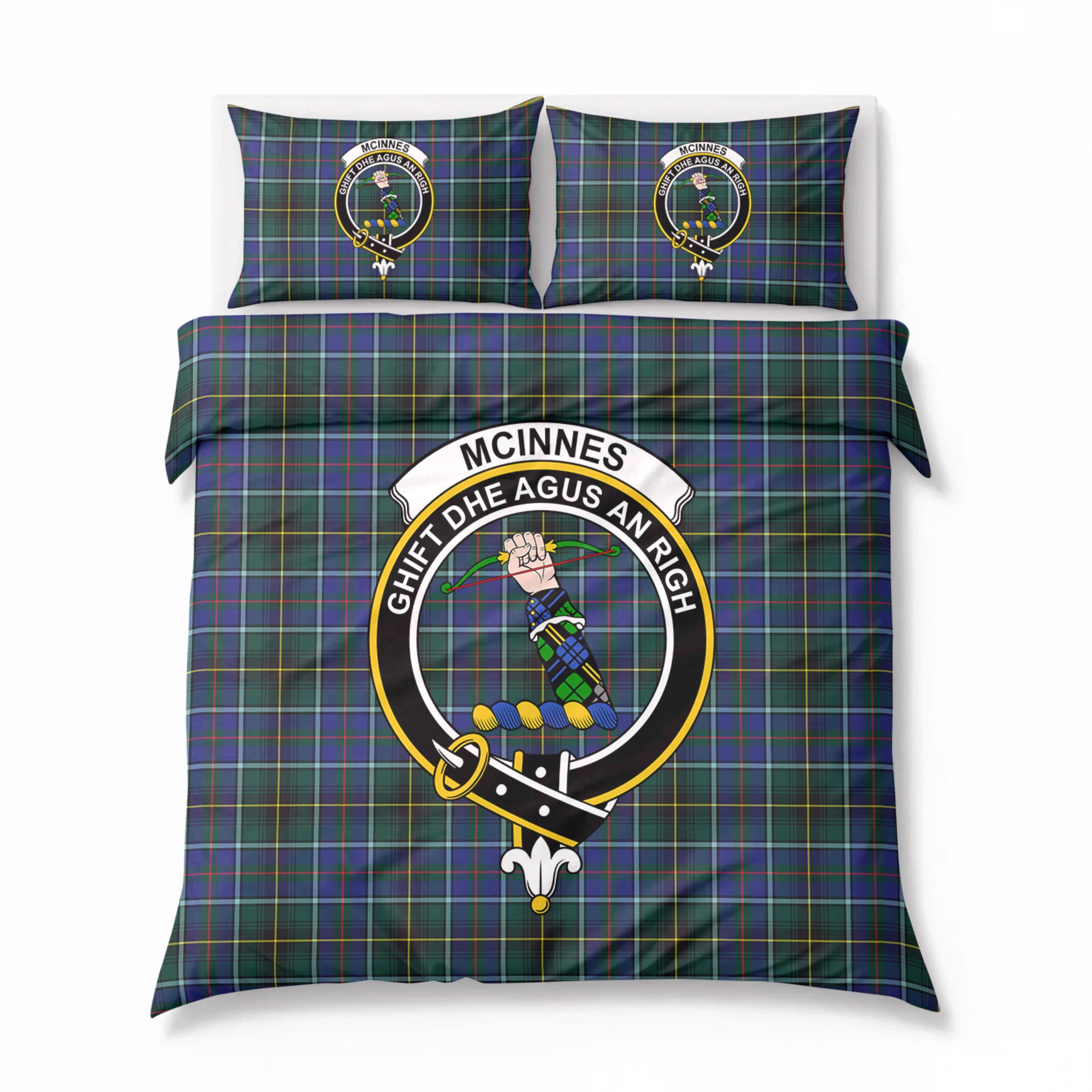 McInnes Modern Tartan Crest Bedding Set