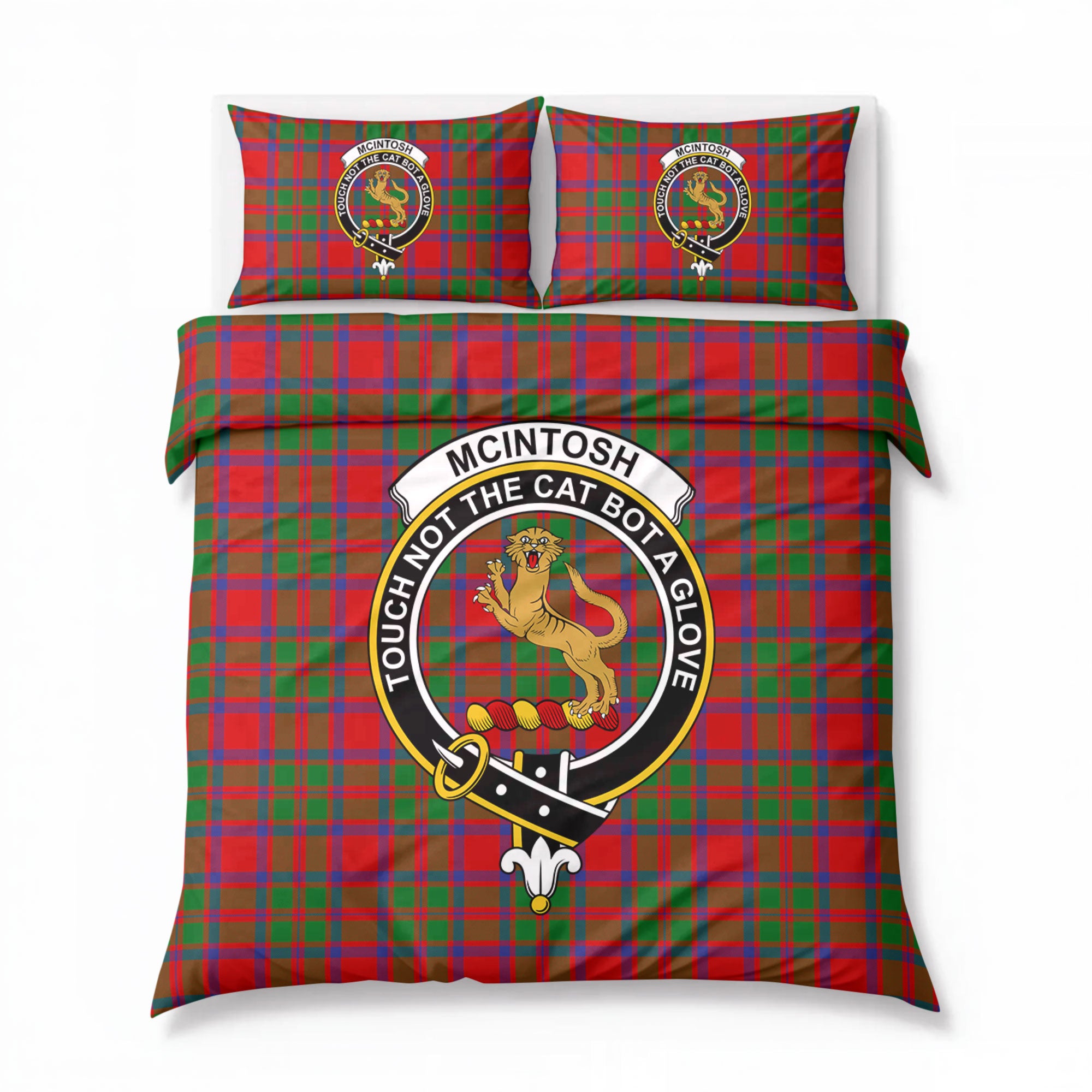 McIntosh Modern Tartan Crest Bedding Set