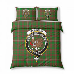 McKinnon Hunting Modern Tartan Crest Bedding Set