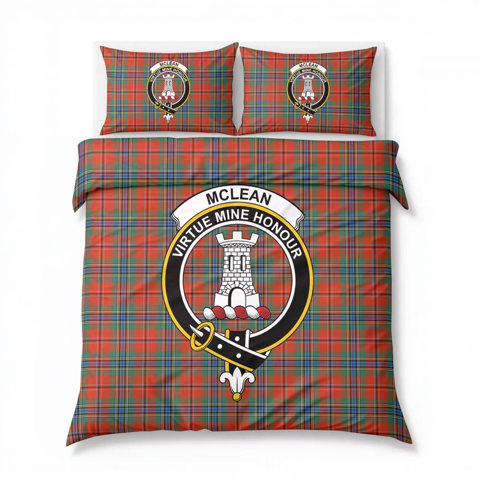 McLean of Duart Ancient Tartan Crest Bedding Set