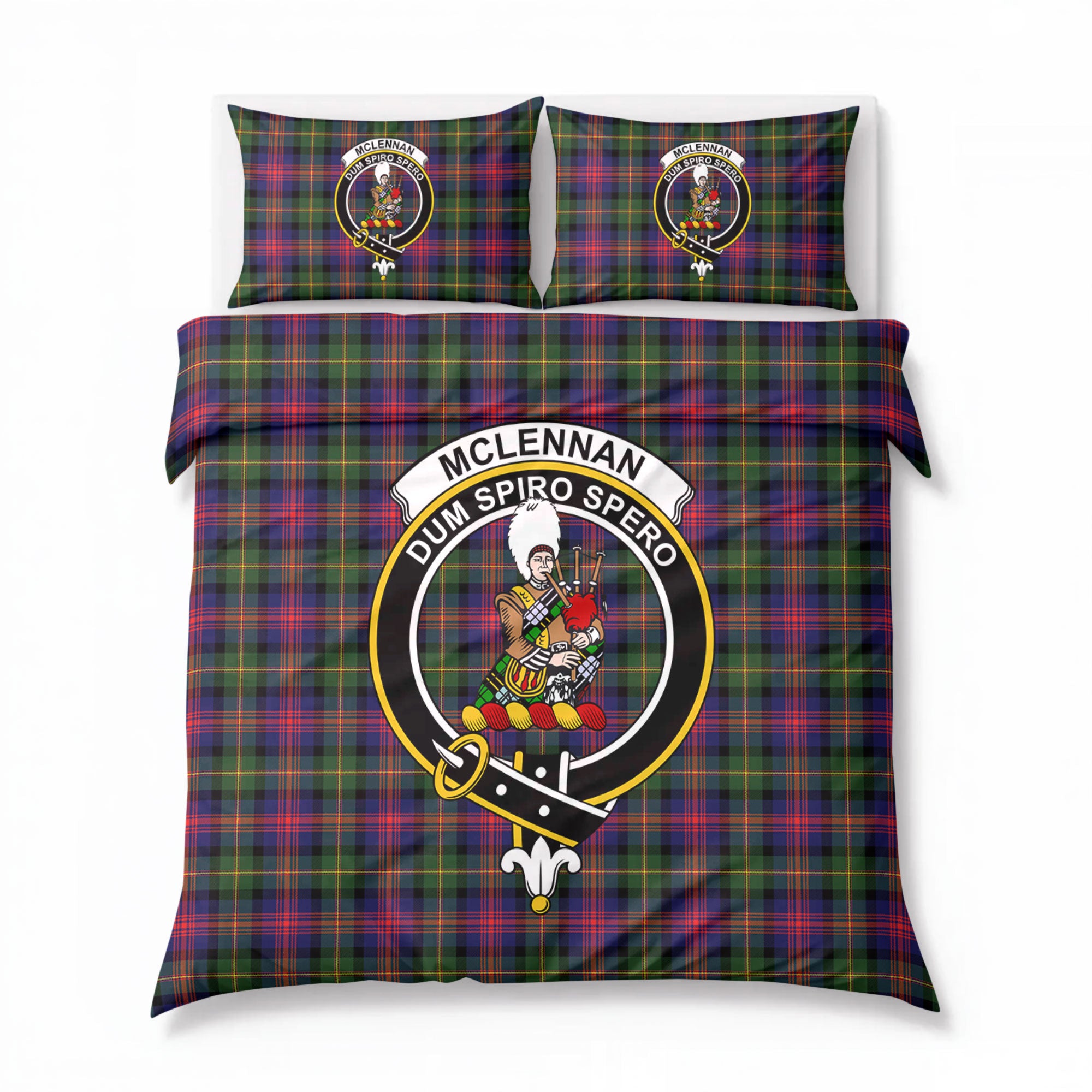 McLennan Modern Tartan Crest Bedding Set