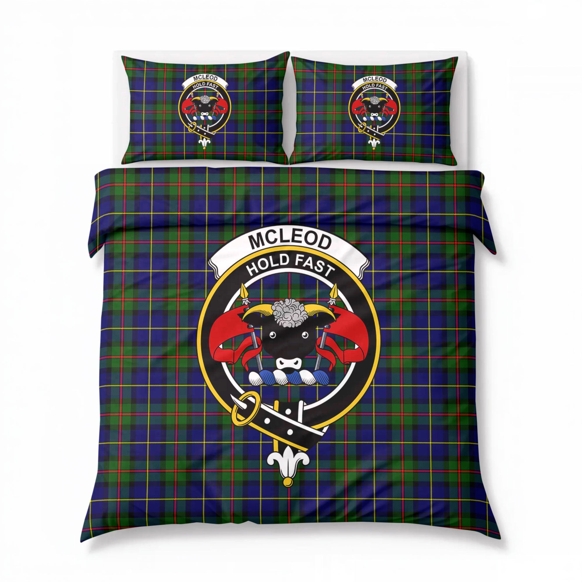 McLeod of Harris Modern Tartan Crest Bedding Set