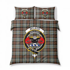 McLeod of Harris Weathered Tartan Crest Bedding Set