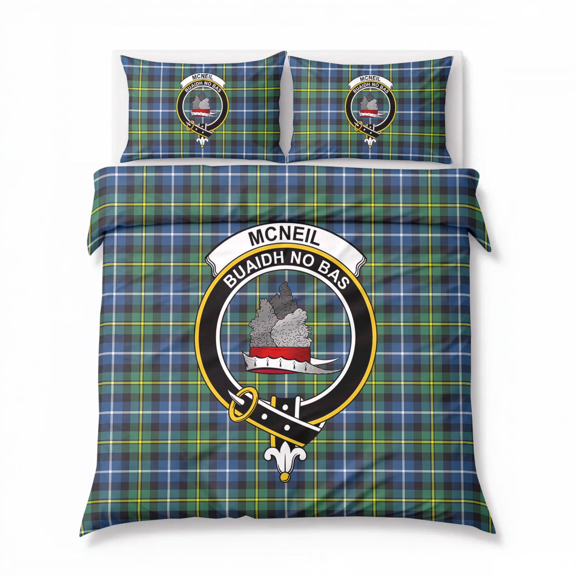 McNeil of Barra Ancient Tartan Crest Bedding Set