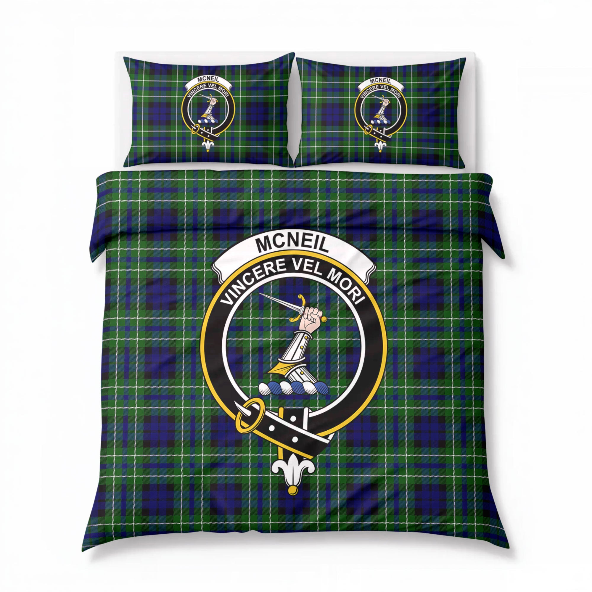McNeil of Colonsay Modern Tartan Crest Bedding Set