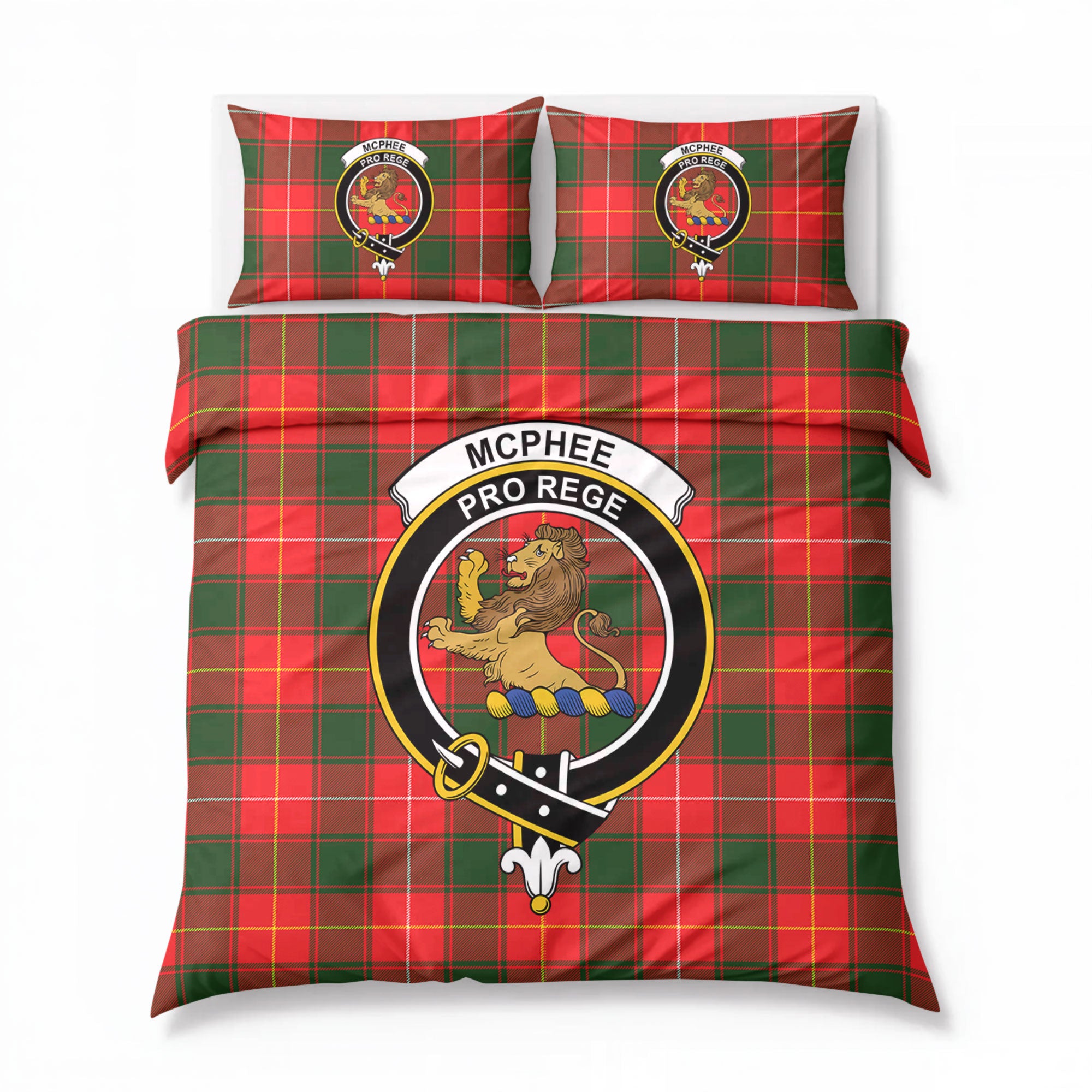 McPhee Tartan Crest Bedding Set