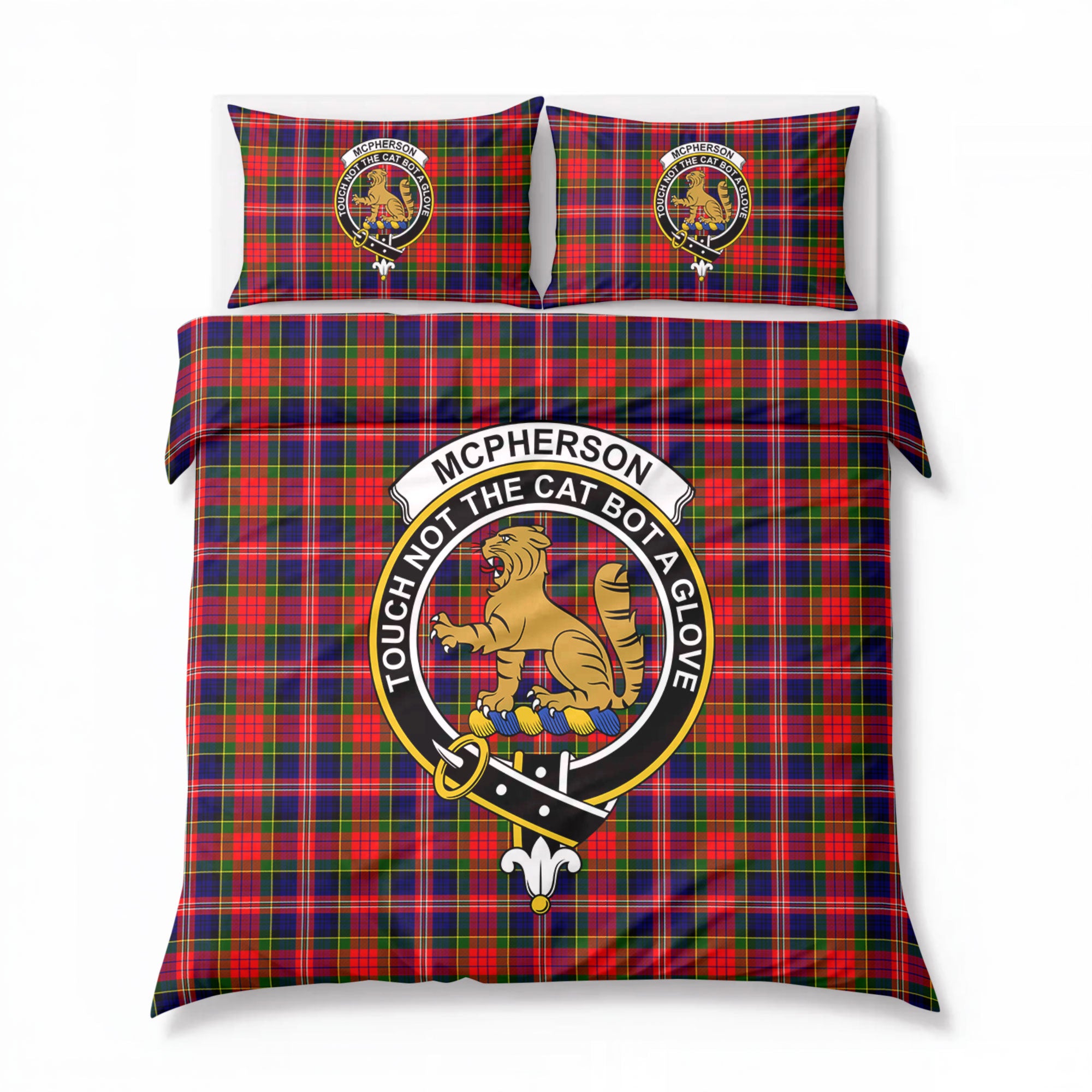 McPherson Modern Tartan Crest Bedding Set