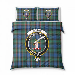 McRae Hunting Ancient Tartan Crest Bedding Set