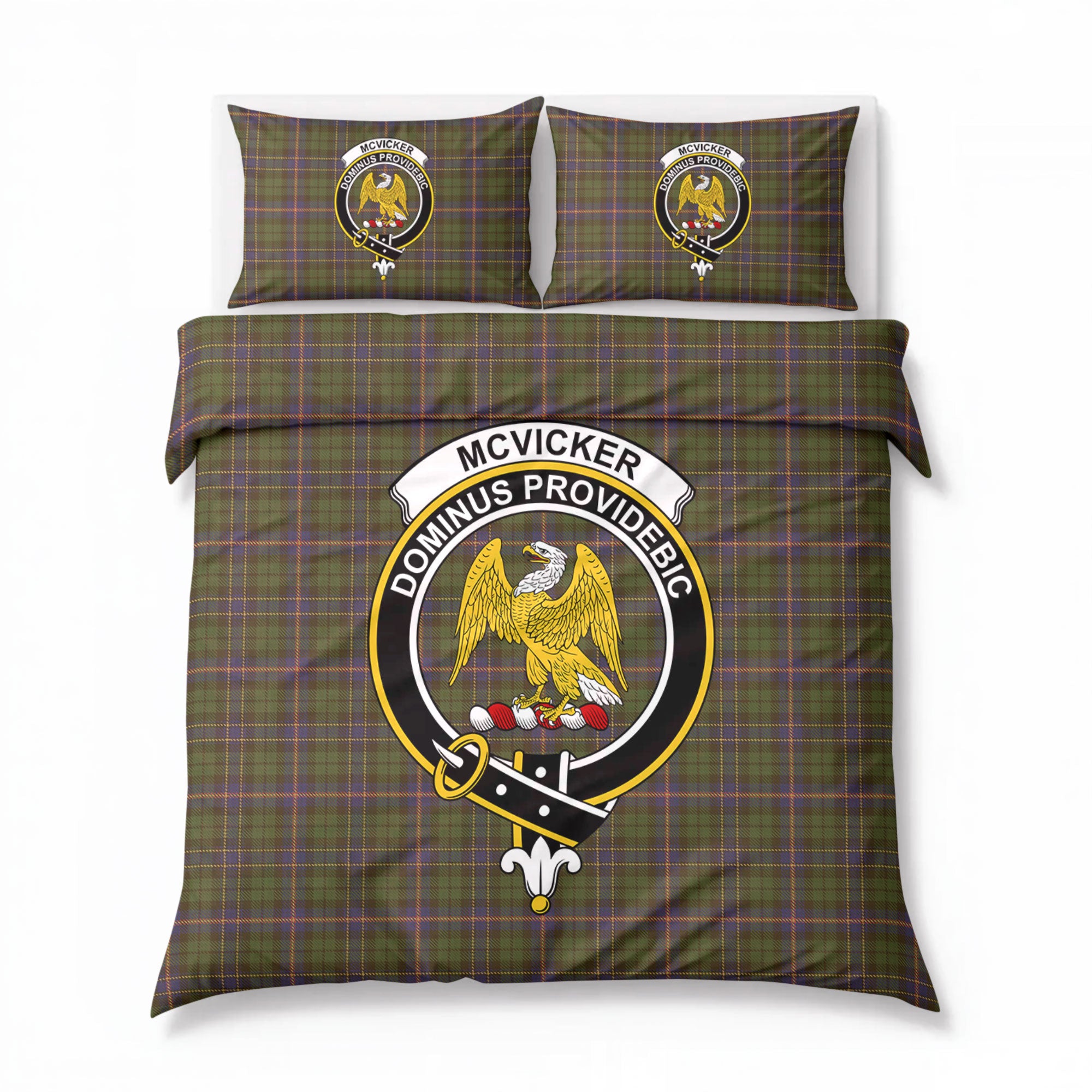 McVicker Tartan Crest Bedding Set