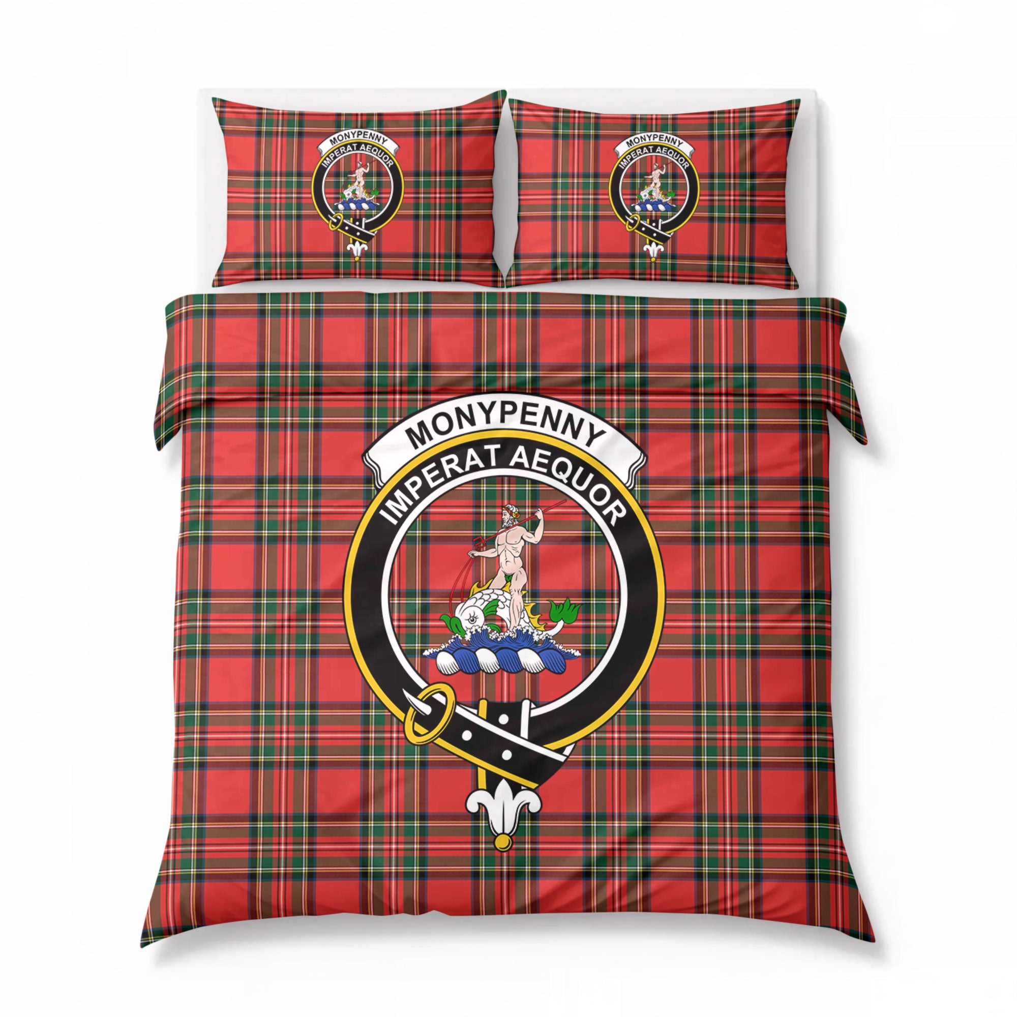 Monypenny Tartan Crest Bedding Set
