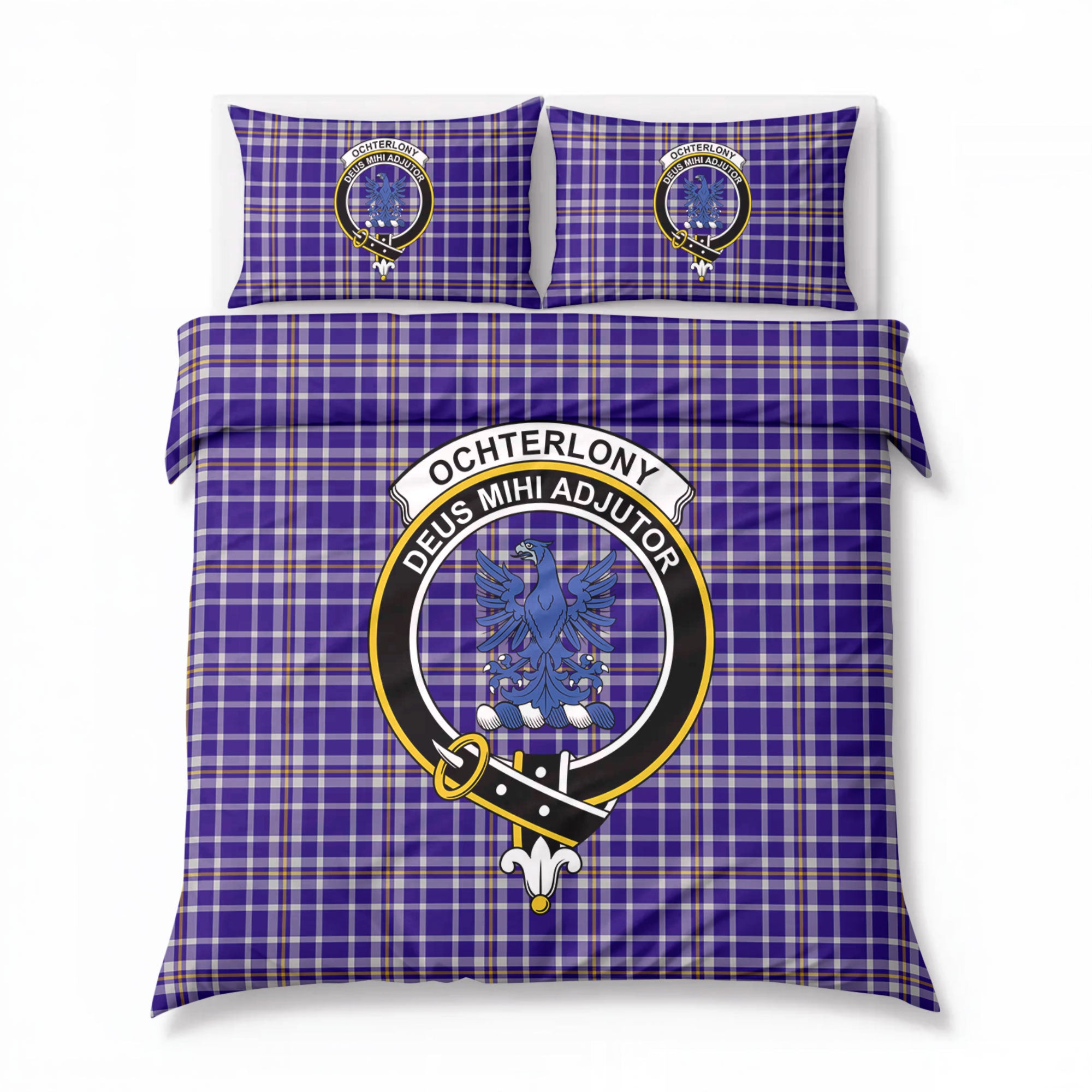 Ochterlony Tartan Crest Bedding Set