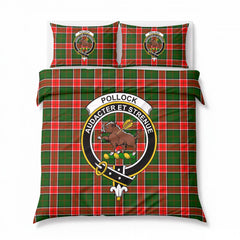 Pollock Tartan Crest Bedding Set