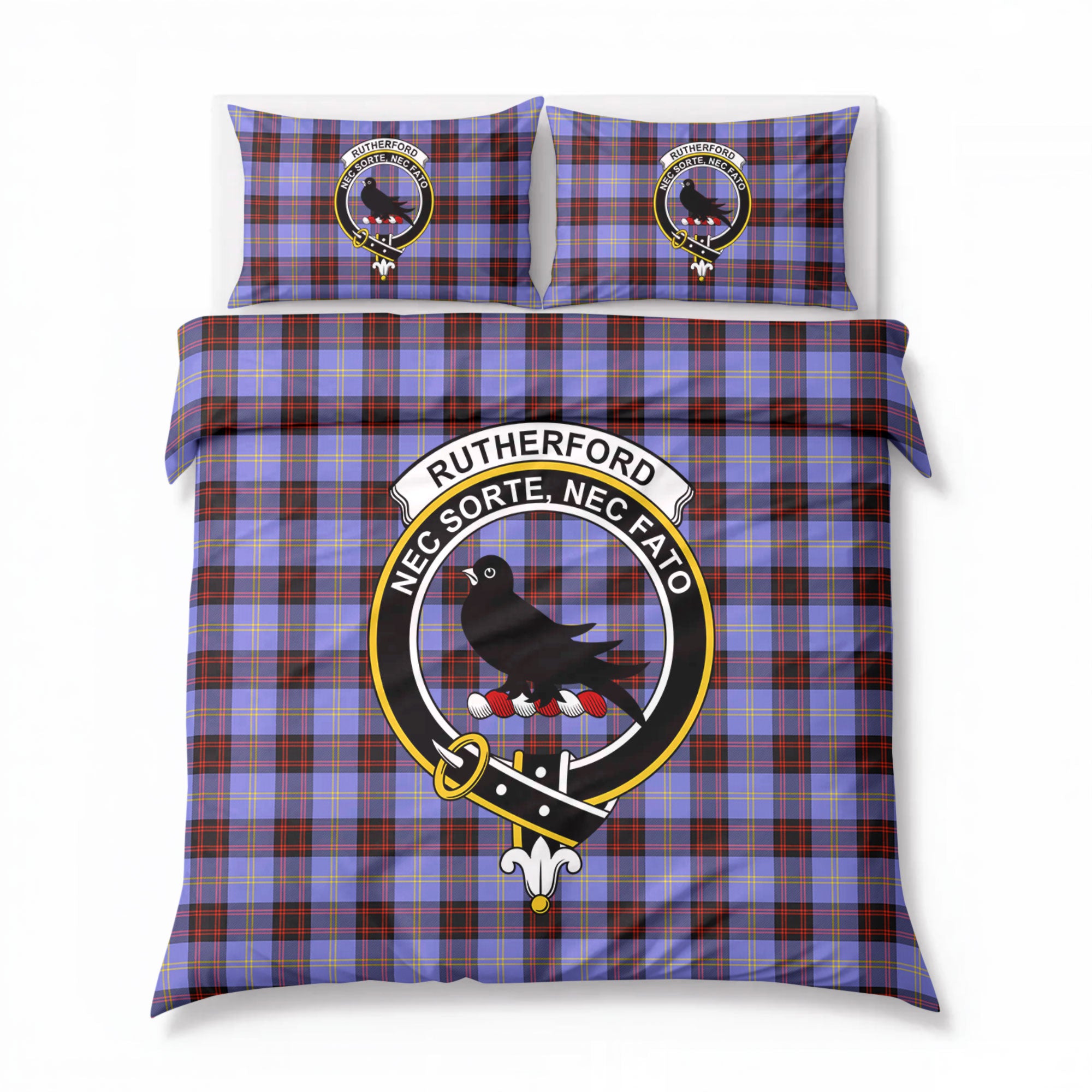Rutherford Tartan Crest Bedding Set