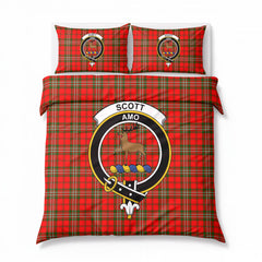 Scott Modern Tartan Crest Bedding Set