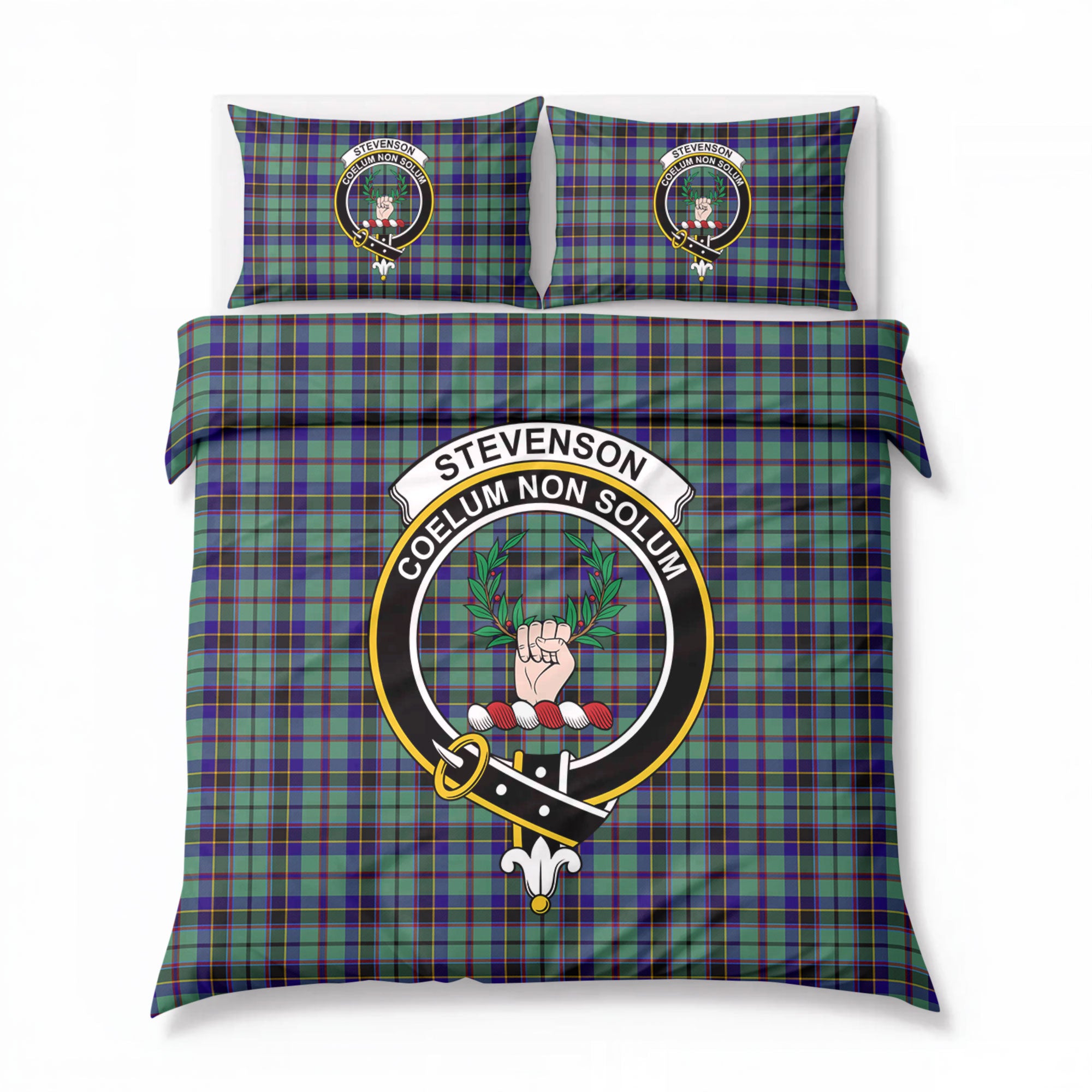 Stevenson Tartan Crest Bedding Set