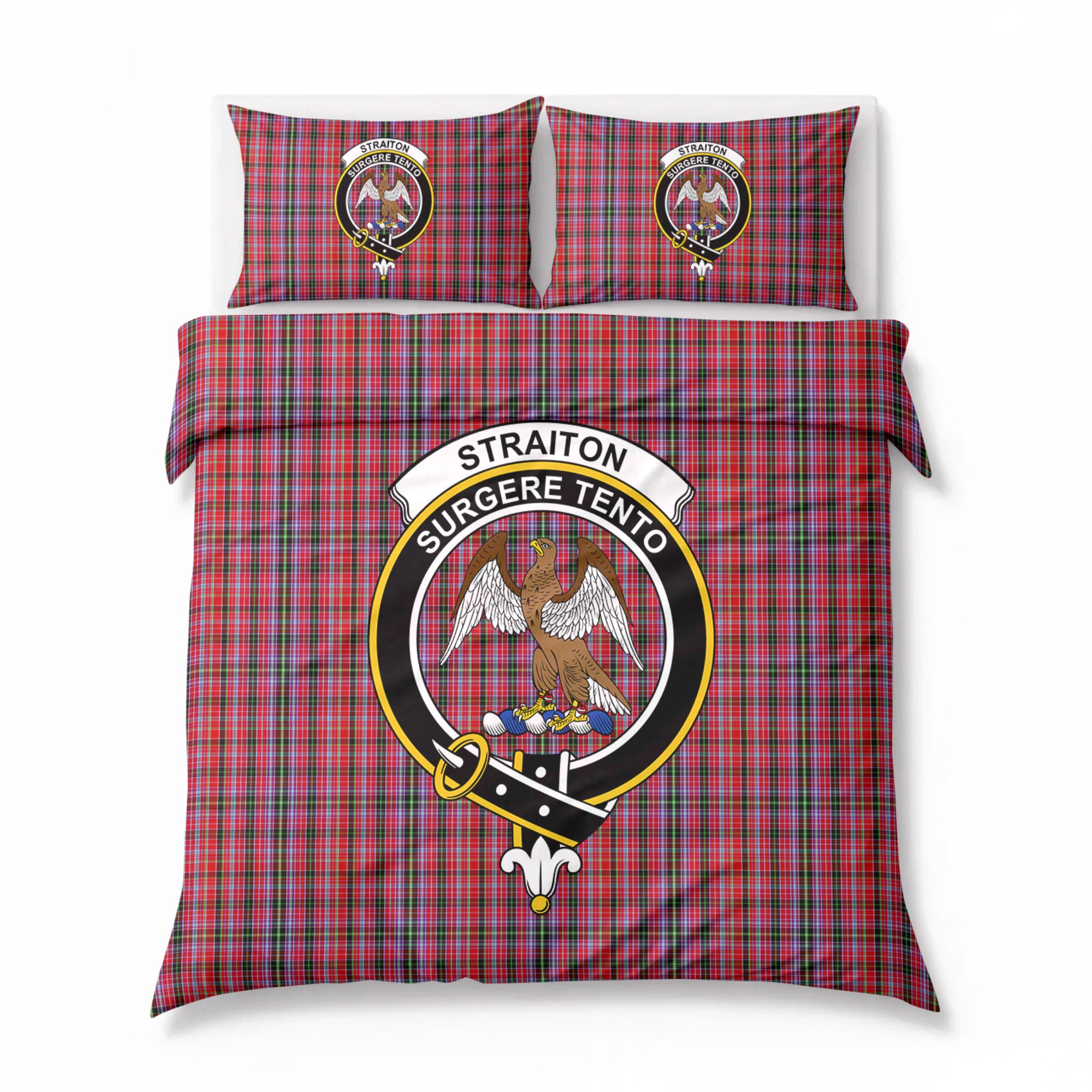 Straiton Tartan Crest Bedding Set
