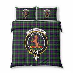 Sutherland Modern Tartan Crest Bedding Set