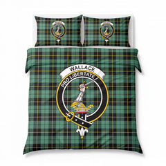 Wallace Hunting Ancient Tartan Crest Bedding Set