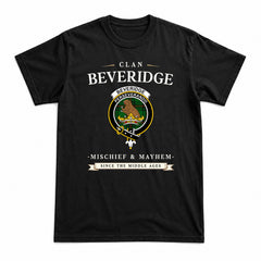 Beveridge Tartan Crest Mischief and Mayhem T-shirt