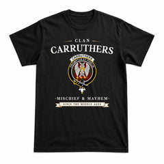 Carruthers Tartan Crest Mischief and Mayhem T-shirt
