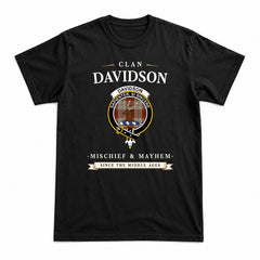 Davidson Dress Dancers Tartan Crest Mischief and Mayhem T-shirt