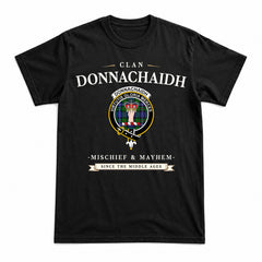 Donnachaidh Tartan Crest Mischief and Mayhem T-shirt