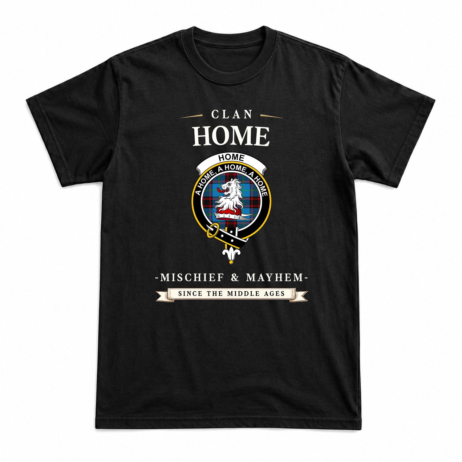 Home Ancient Tartan Crest Mischief and Mayhem T-shirt