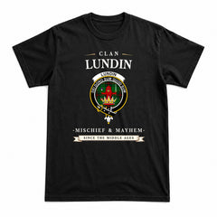 Lundin Tartan Crest Mischief and Mayhem T-shirt