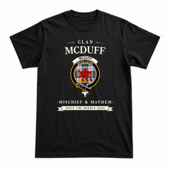 McDuff Dress Ancient Tartan Crest Mischief and Mayhem T-shirt