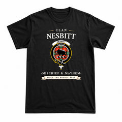 Nesbitt Ancient Tartan Crest Mischief and Mayhem T-shirt