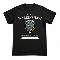 Walkinshaw Tartan Crest Mischief and Mayhem T-shirt