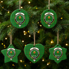 Don Tartan Crest Christmas Ceramic Ornament