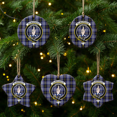 Kilmarnock Tartan Crest Christmas Ceramic Ornament
