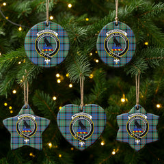 MacDonnell of Glengarry Ancient Tartan Crest Christmas Ceramic Ornament