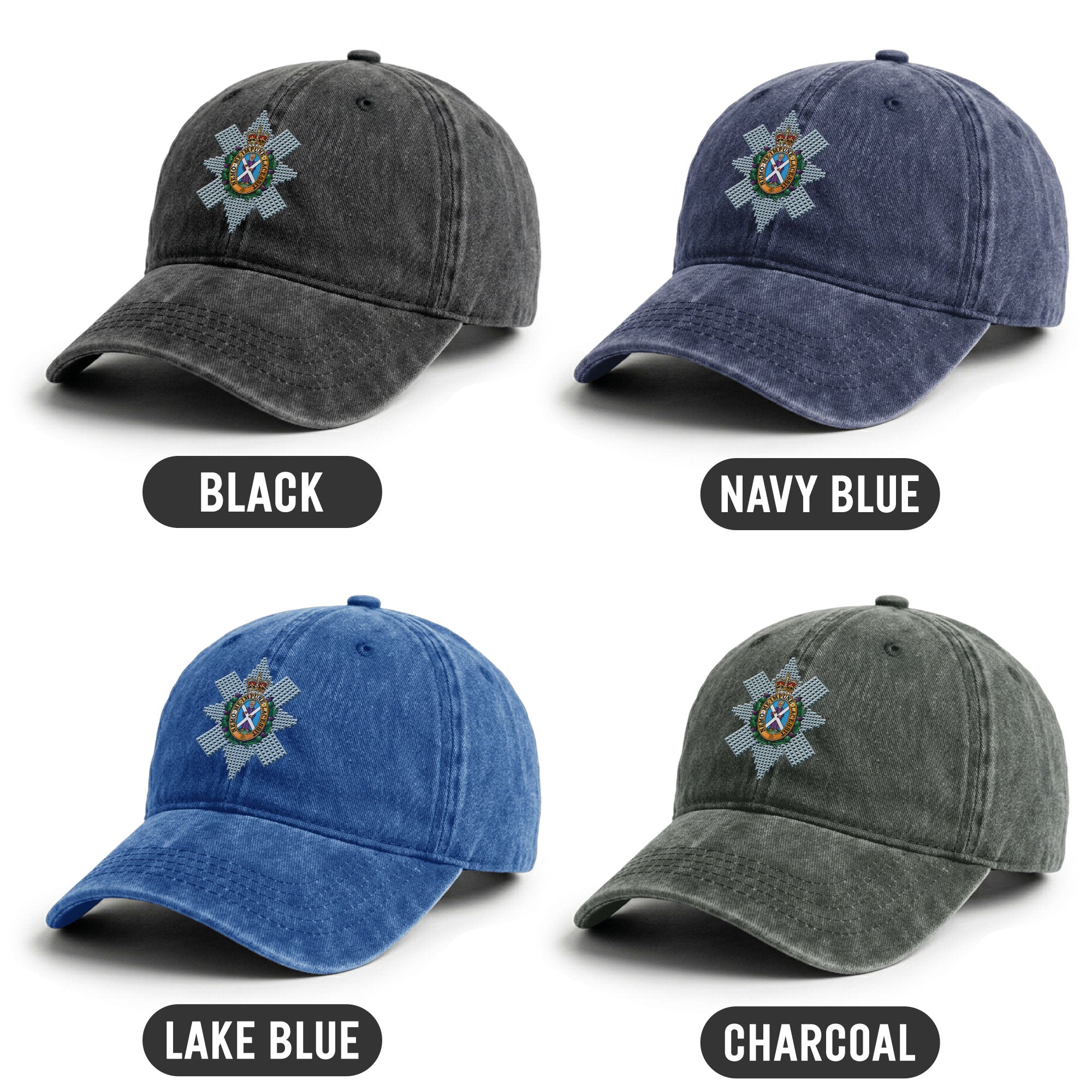 Black Watch Crest Washed Classic Cap