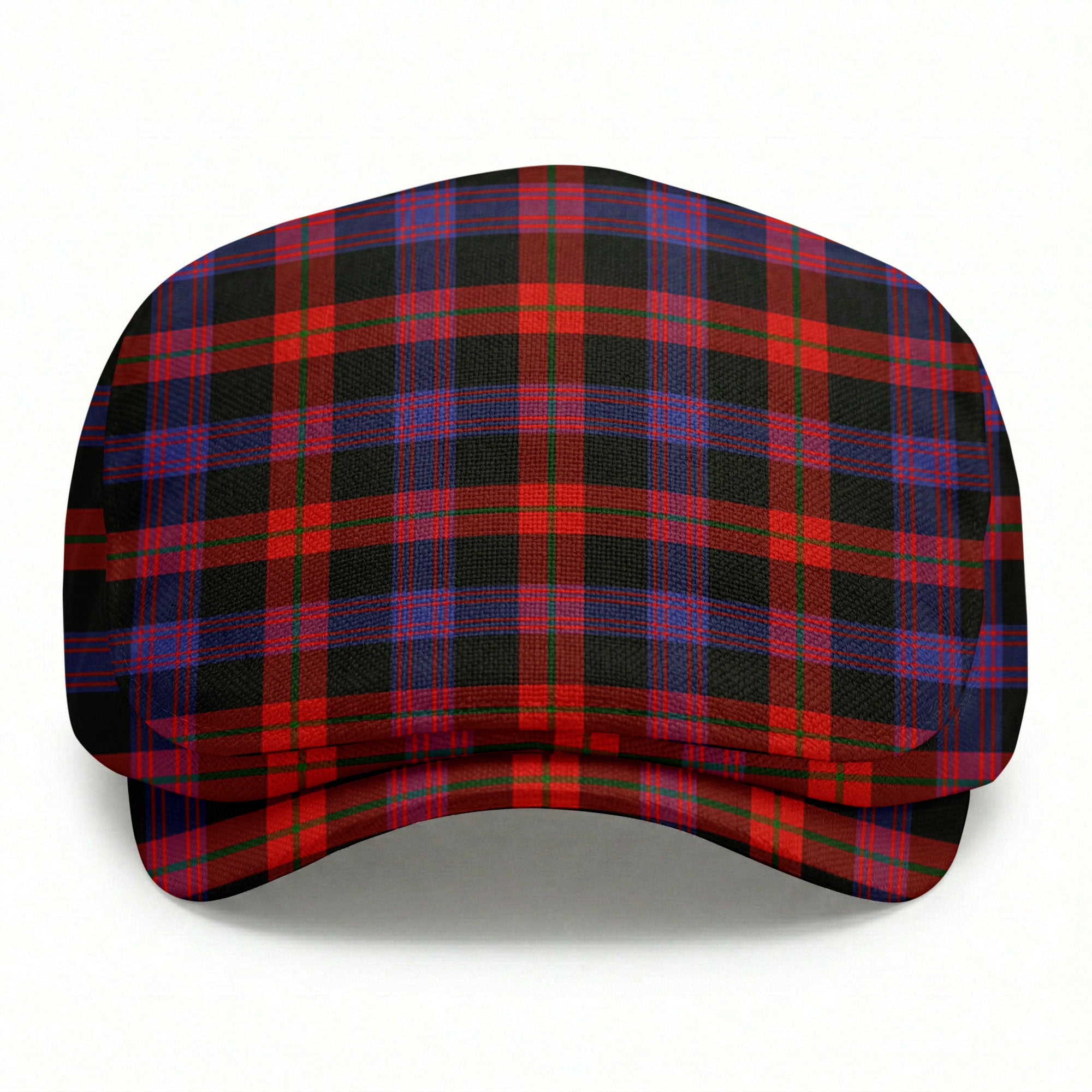 Broun Modern Tartan Flat Caps