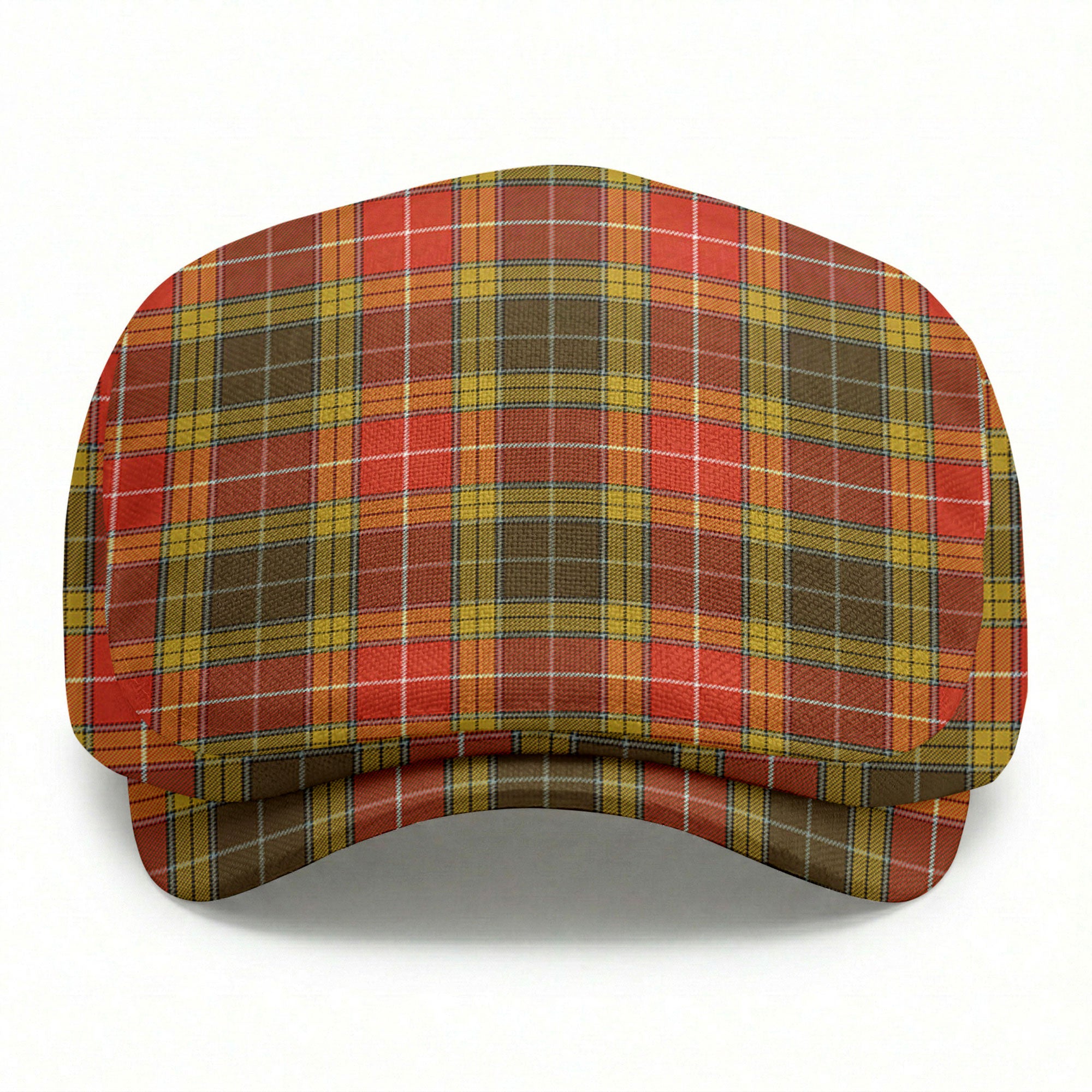 Buchanan Old Set Weathered Tartan Flat Caps