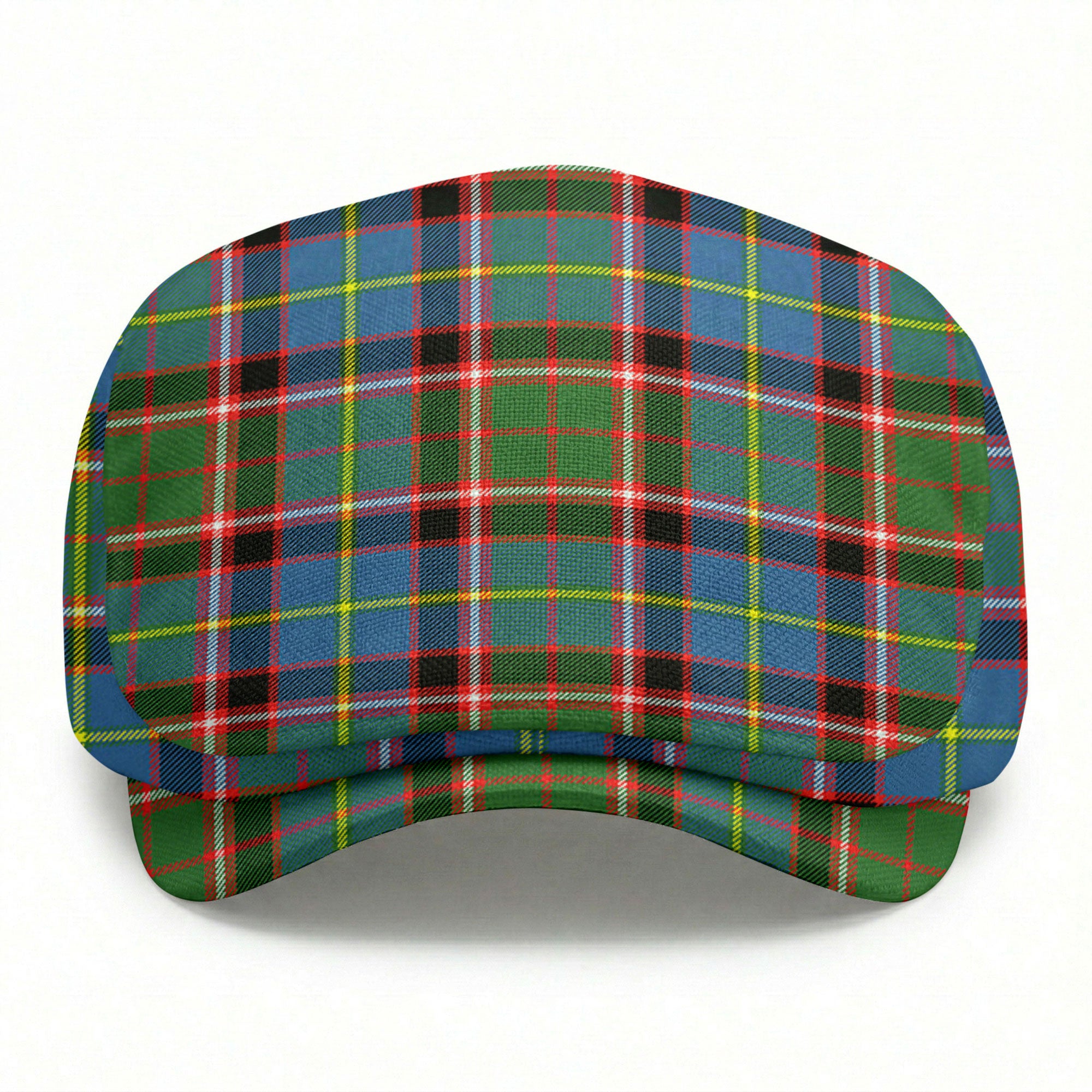 Glass Tartan Flat Caps